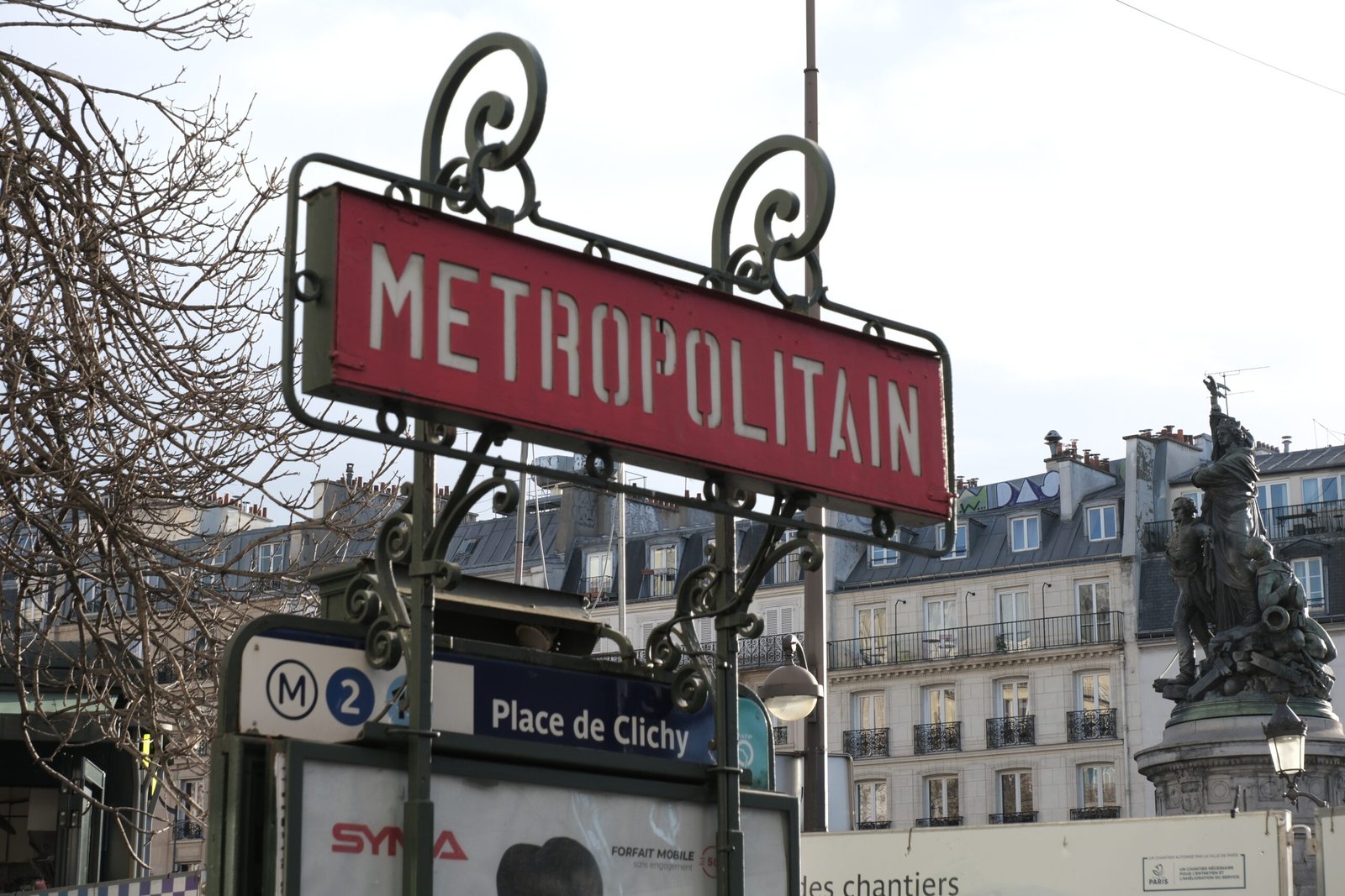 Paris Public Transportation - Metro Entrance