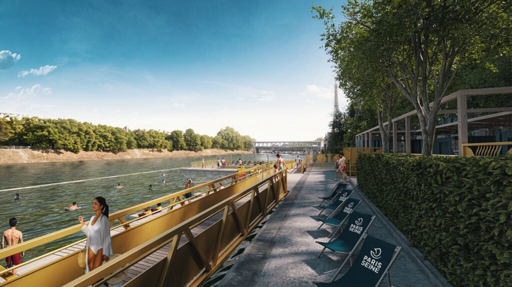 swimming in the seine - Paris - Grenelle